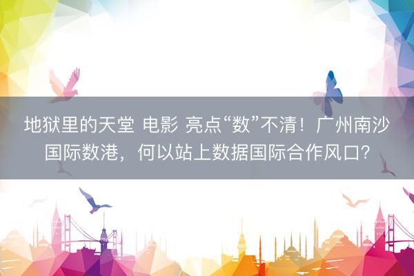 地狱里的天堂 电影 亮点“数”不清！广州南沙国际数港，何以站上数据国际合作风口？