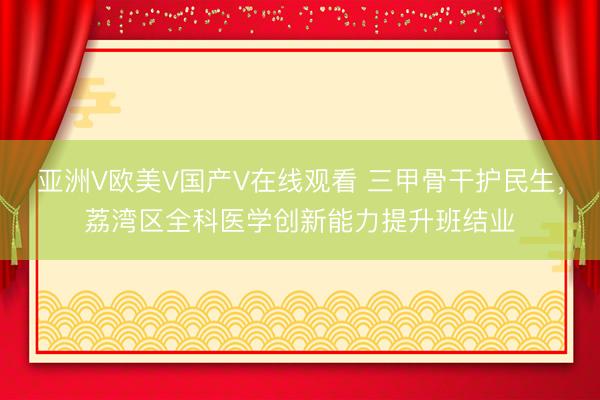 亚洲V欧美V国产V在线观看 三甲骨干护民生，荔湾区全科医学创新能力提升班结业