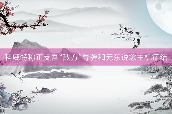 科威特称正支吾“敌方”导弹和无东说念主机症结