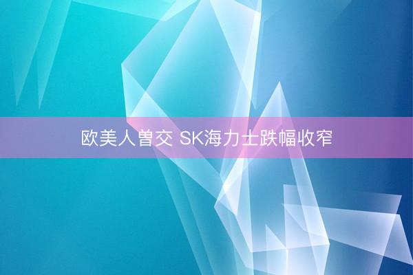 欧美人曽交 SK海力士跌幅收窄