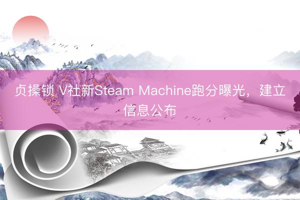 贞操锁 V社新Steam Machine跑分曝光，建立信息公布
